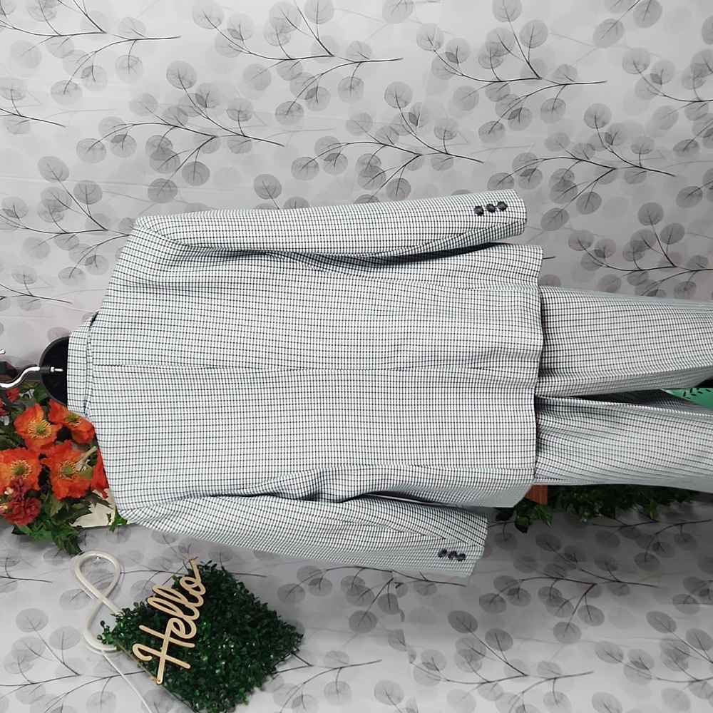 Haberdashery Houndstooth Blazer and Trousers Pant Suit - 14 Petite - Picture 9 of 16
